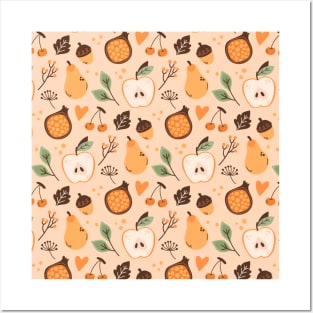 Fall / Autumn pattern Posters and Art